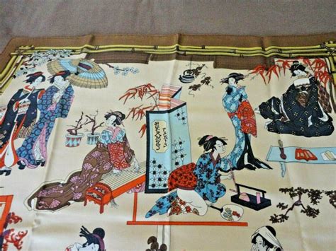 Exceptional Hermès Silk Scarf JAPON Japan Geisha Héron 1964 1A ...