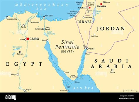 Península Do Sinai Mapa - LIBRAIN