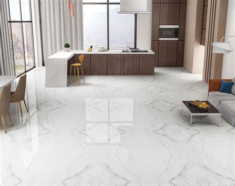 Modern White Colour Tiles Design for Floor and Walls | Simpolo Tiles