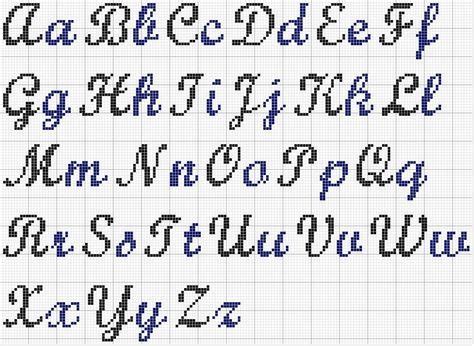 Pix For > Cross Stitch Cursive Alphabet | Cross stitch alphabet patterns, Cross stitch letter ...