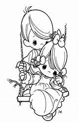 Precious Moments Color Pages  Coloring sketch template