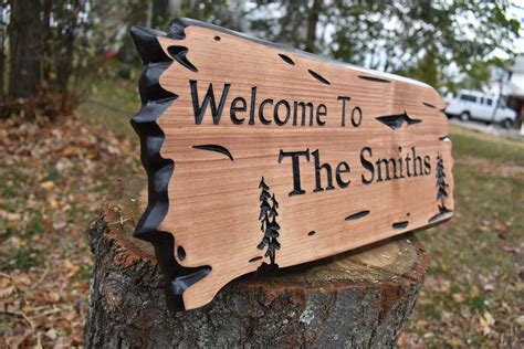 Outdoor Decor, Customized Gift, Personalized Gift, Best Gift, Wood Sign, Wooden Sign, Carved ...