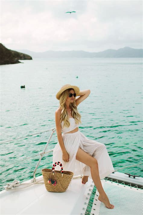 Boating Outfits, Ä i Biá»ƒn, British Virgin Islands | Boating Outfits | Beach Dress, Boating ...