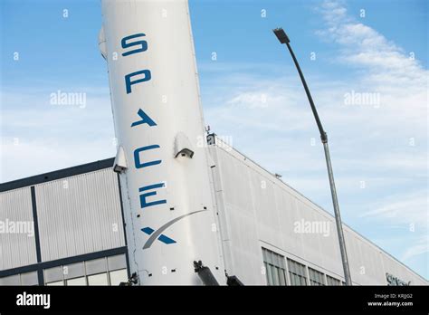 A logo sign outside of the headquarters of Space Exploration ...