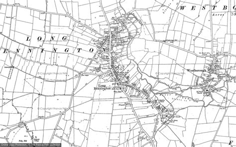 Historic Ordnance Survey Map of Long Bennington, 1886 - 1887