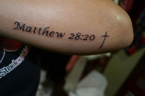 Matthew 28:20 says “I am with you always until the end of the age.” | Bff tattoos, Tattoos ...