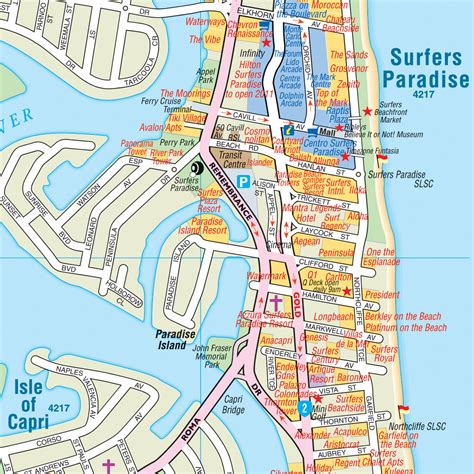 Buy Gold Coast laminated wall map by Hema - Mapworld