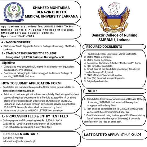 SMBBMU POSTGRADUATE COURSES ADMISSION 2024