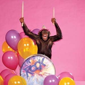 FUNNY CHIMP BIRTHDAY CARD "ROCK ON": Amazon.co.uk: Kitchen & Home