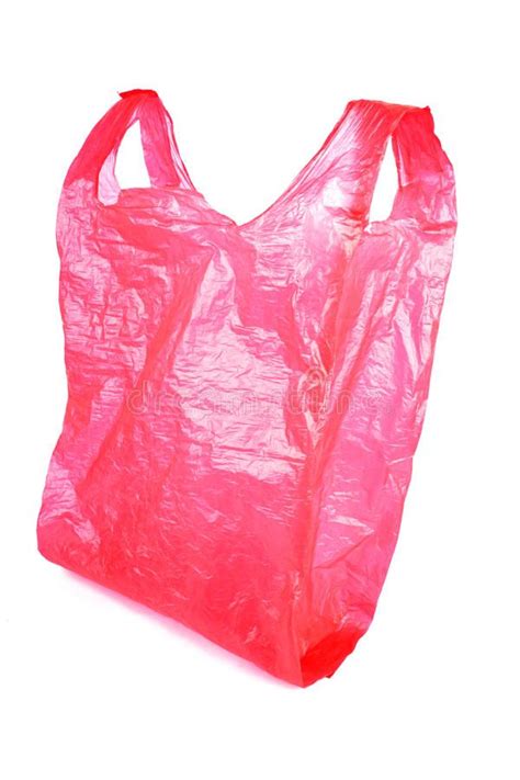 Plastic Bag. Red plastic shopping bag on white isolated background , #affiliate, #Red, #plastic ...