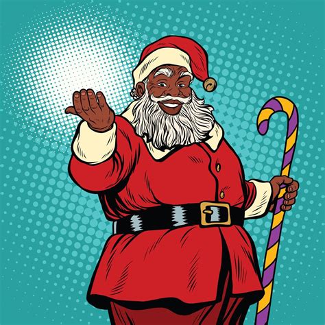 African American black Santa Claus By studiostoks TheHungryJPEG.com #black, #SPONSORED, # ...