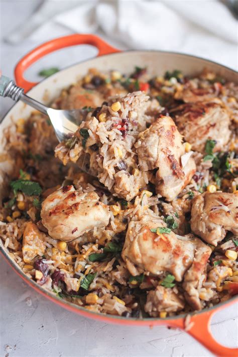 One Pot Chicken Rice and Beans - A Taste of Wellbeing | Recipe | One ...