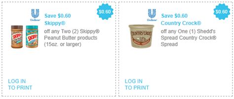 New Unilever Printable Coupons