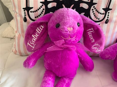 Plush bunnies//bunny stuffy//stuffed toy//flower girl | Etsy