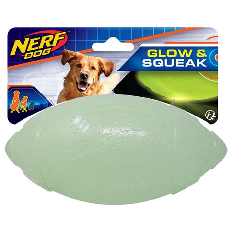 Buy Nerf Dog Glow & Squeak Classic Football at Mighty Ape NZ