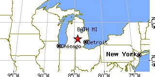 Bath, Michigan (MI) ~ population data, races, housing & economy