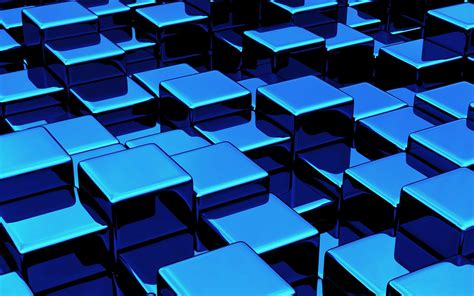 Blue Cube Wallpapers - Top Free Blue Cube Backgrounds - WallpaperAccess