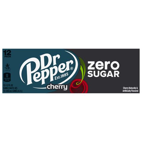 Save on Dr Pepper Zero Sugar Cherry Soda - 12 pk Order Online Delivery | Food Lion