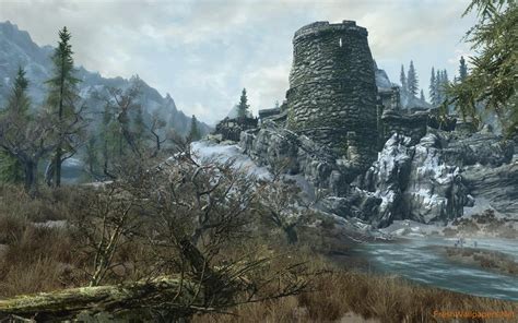 Skyrim Elder Scrolls Scenery (#2244761) - HD Wallpaper & Backgrounds ...