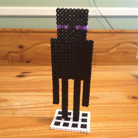 Perler Bead Minecraft Enderman | Minecraft beads, Diy perler bead ...