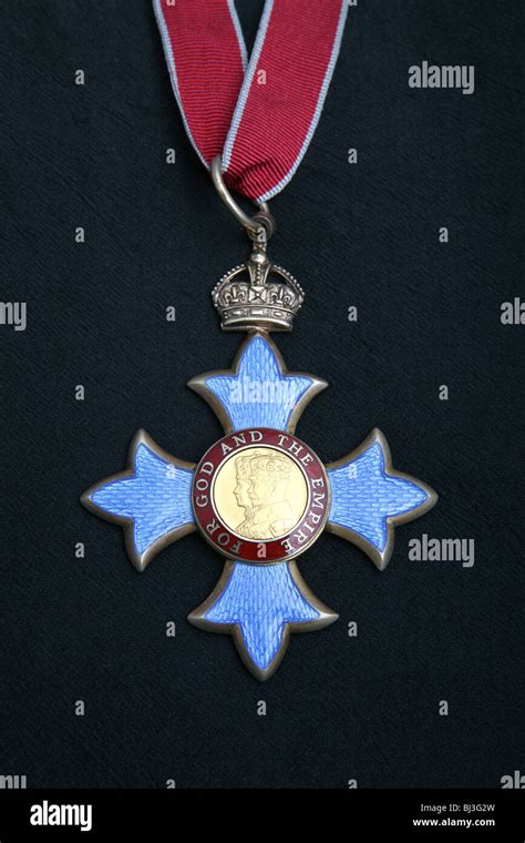 CBE medal Commander of the British Empire Stock Photo - Alamy