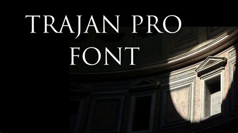 Trajan Pro Font Free Download