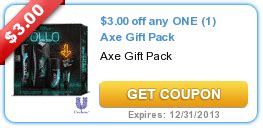 $3.00 Off Axe Gift Pack Coupon