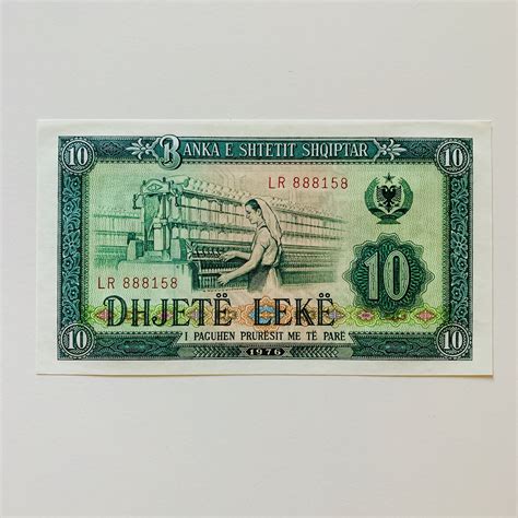 1976 Albanian Tenleke Small Banknote. Albania the Country of - Etsy ...