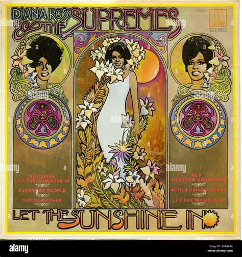 Let The Sunshine In - The Supremes - Vintage vinyl album cover Stock ...