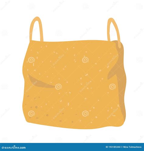 Vector Empty Paper Bag, Craft Pack for Products Stock Vector - Illustration of graphic, market ...