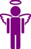 Purple Unknown Angel Clip Art at Clker.com - vector clip art online ...