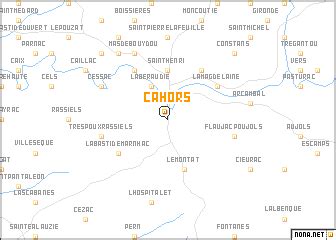 Cahors (France) map - nona.net