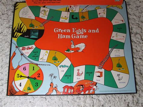 Vintage 1996 Green Eggs and Ham Board Game by University Games Dr. Suess 100% Complete Great ...