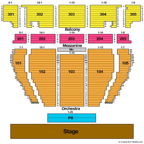 Crown Theatre - The Crown Center Seating Chart | Crown Theatre - The Crown Center Event Tickets ...