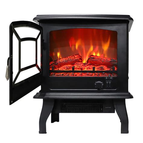 Buy Ktaxon 1400W Small Electric Fireplace, Indoor Free Standing Stove ...