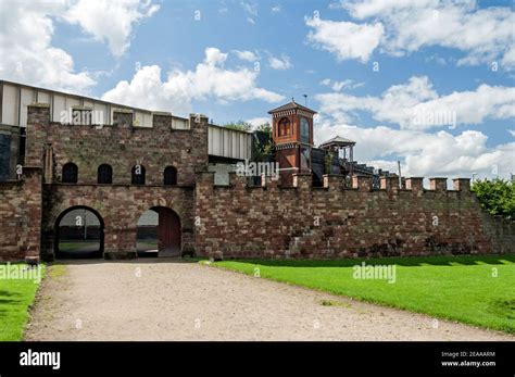 Reconstruction of Castlefield Roman Fort, Manchester Stock Photo - Alamy