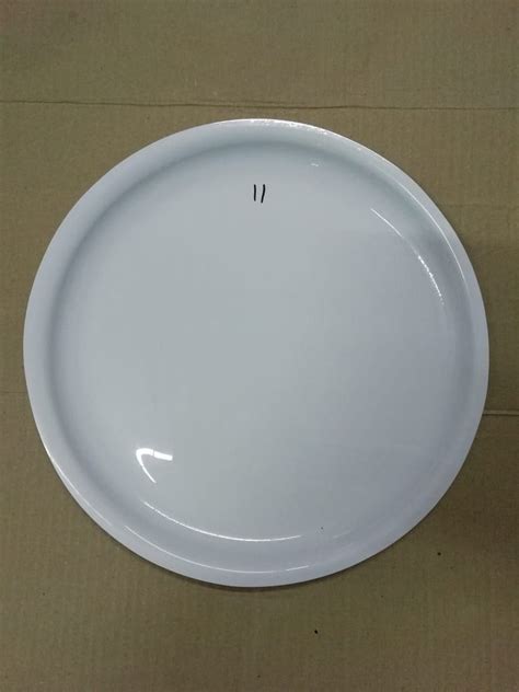 White Round Acrylic Dinner Plate, For Event, Size: 11inch at Rs 75 ...