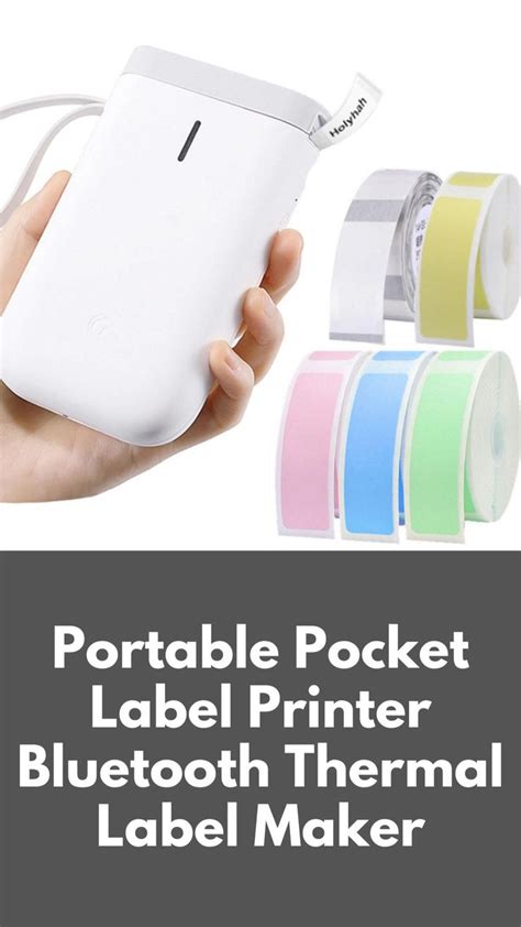 Portable Pocket Label Printer Bluetooth Thermal Label Maker | Label printer, Printable labels ...