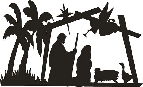 Nativity silhouette free nativity silhouette patterns clipart 2 ...