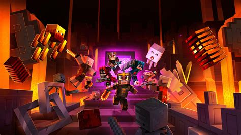 1920x1080 Resolution Minecraft Dungeons 4k Gaming Poster 1080P Laptop Full HD Wallpaper ...