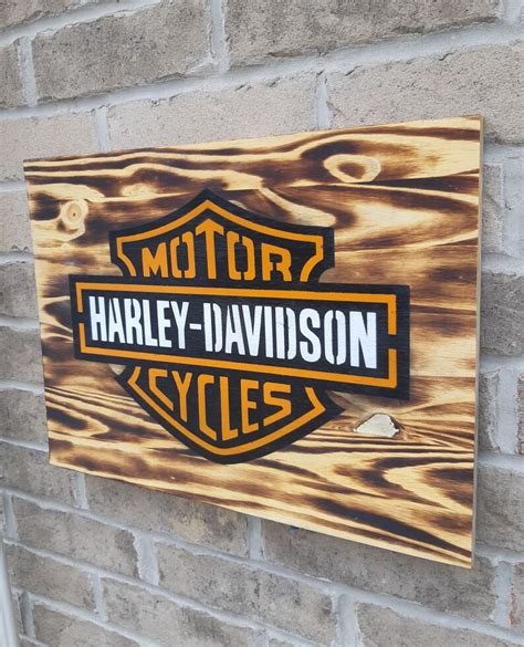 Harley Davidson Wall Hanging Sign Sign Wall Hanging | Etsy