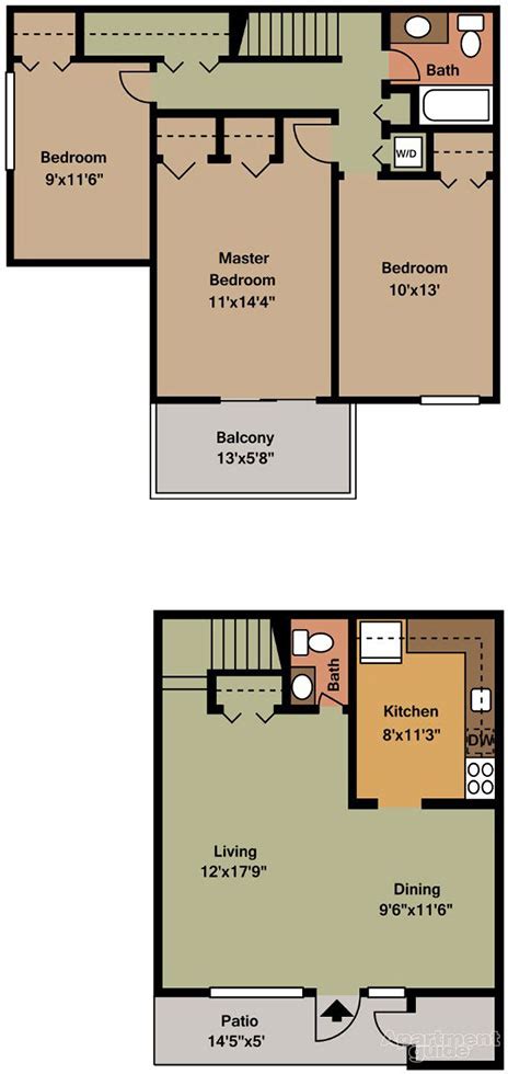 Reading PA Apartments | Townhomes at Spring Valley | Floor Plans