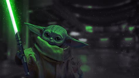 Baby Yoda - Jedi Knight [OC]:, Baby Yoda PC HD wallpaper | Pxfuel