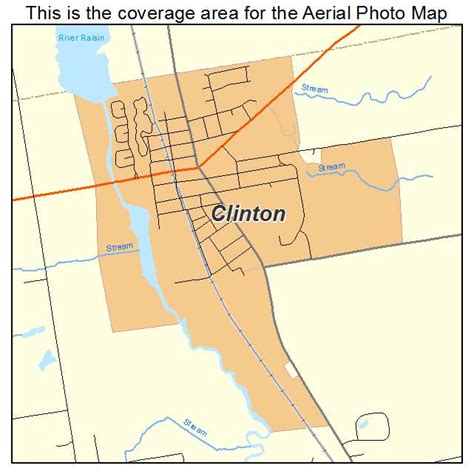 Aerial Photography Map of Clinton, MI Michigan