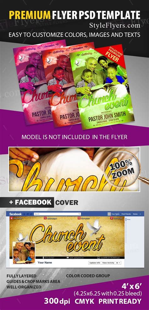 Church Event PSD Flyer Template #12554 - Styleflyers