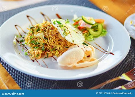 Mie Goreng - Spicy Fried Curry Instant Noodles Stock Image - Image of dining, stir: 277110189