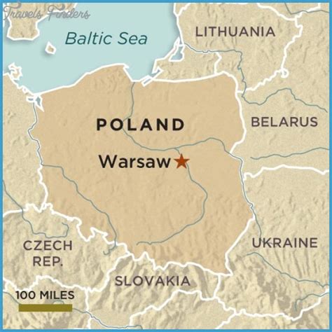 Warsaw Map - TravelsFinders.Com