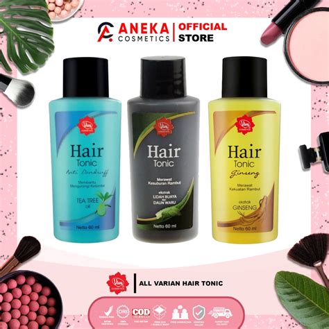 Jual VIVA HAIR TONIC ANTI DANDRUFF WITH TEA TREE OIL & PRO VIT B5 | GINSENG WHIT PRO VIT B5 ...