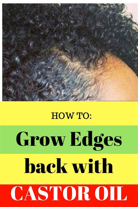 How to Grow Hair Back Edges With Castor Oil | ipallshealthcare.com