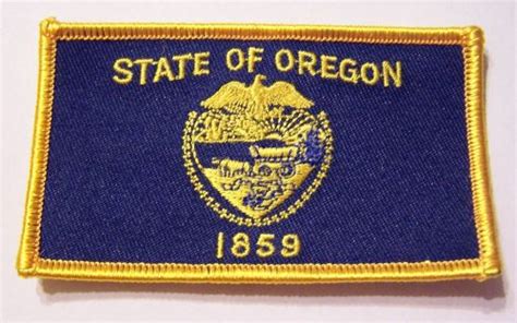 Buy #0611 Motorcycle Vest Patch OREGON STATE FLAG in Houston, Texas ...